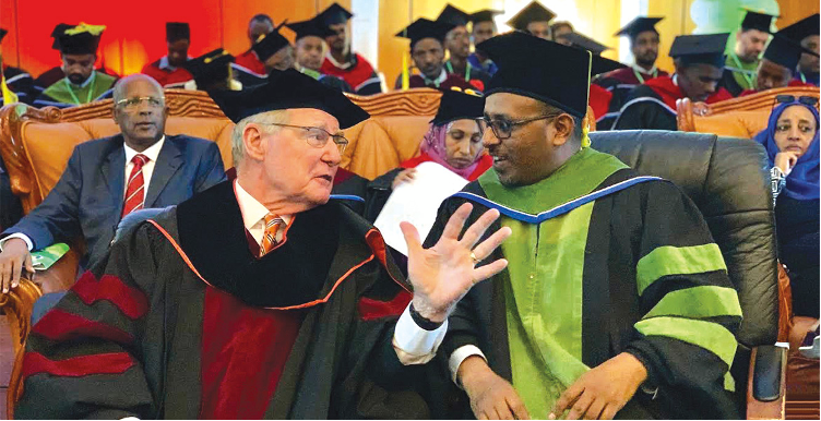 Former OSU president and Haramaya president.