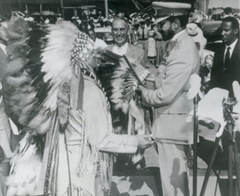 Former Emperor of Ethiopia Haile Selassie visits Stillwater