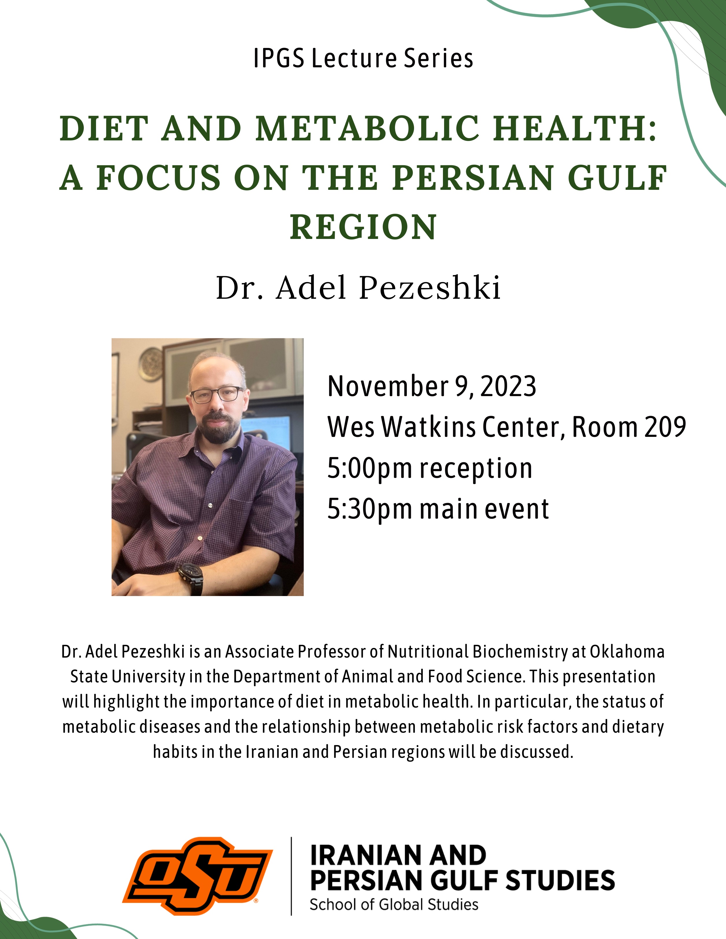 IPGS Lecture November 9 IPGS Lecture November 9