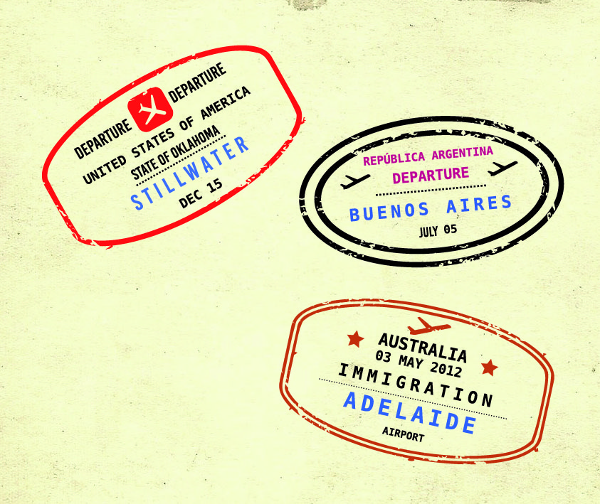 passport stamps