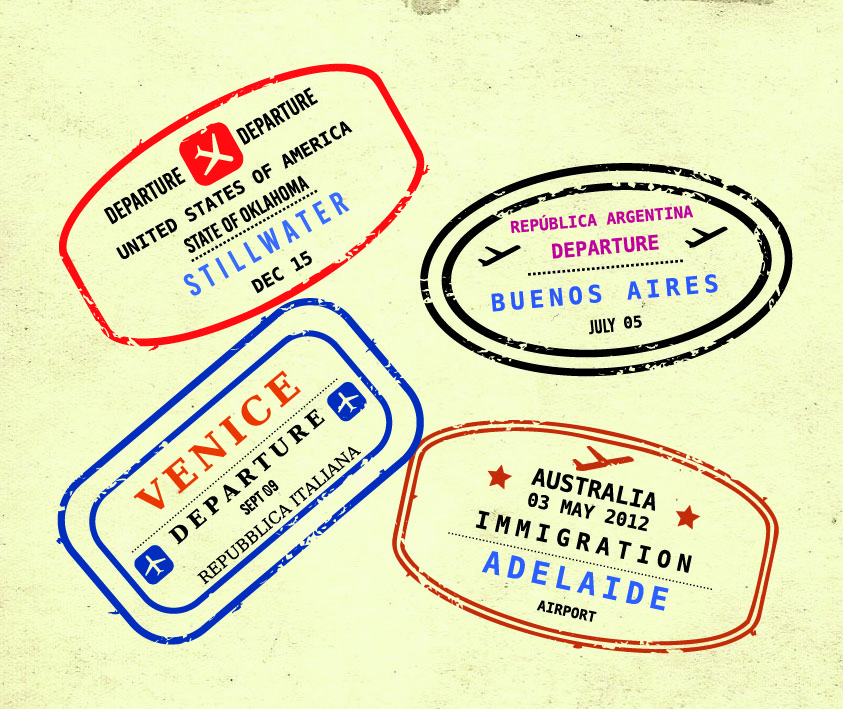 passport stamps
