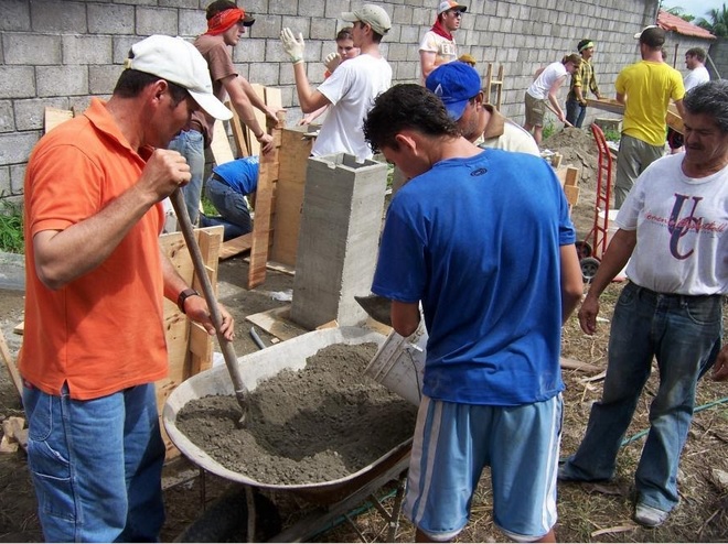 EWB students work on a water project in Honduras in 2009. EWB students work on a water project in Honduras in 2009.